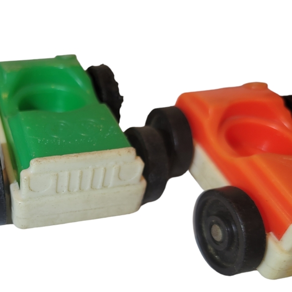 4 Vintage Fisher Price Little People Single One Person Cars. - Picture 2 of 9